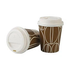 لیوان کاغذی تک دیواری با درب